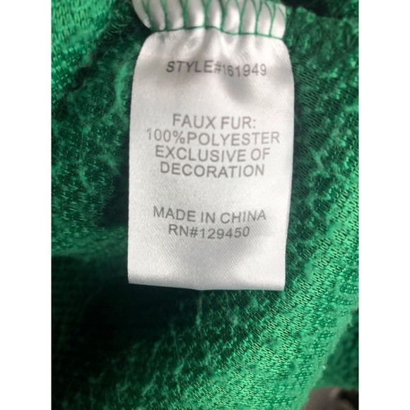 Rockin' Around Christmas Faux Fur Plush llama Sequined Pullover Sweater - Picture 5 of 5